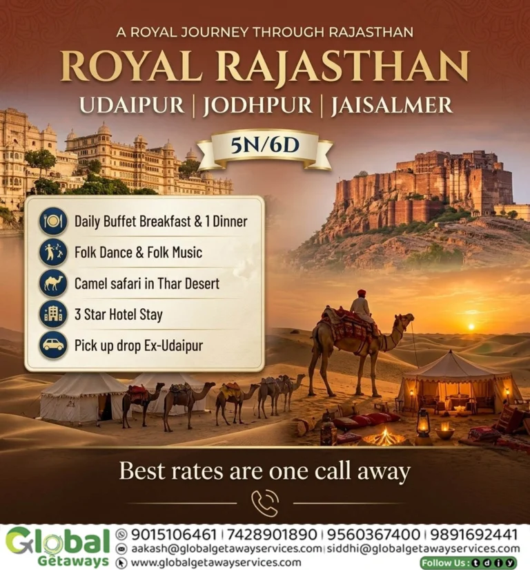 Royal Rajasthan Tour Package 5 Nights 6 Days