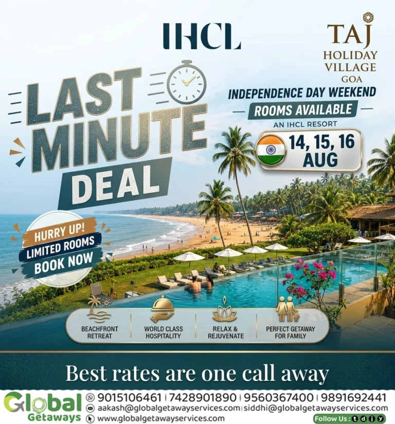 Taj Holiday Village Goa Last Minute Deal – Global Getaways