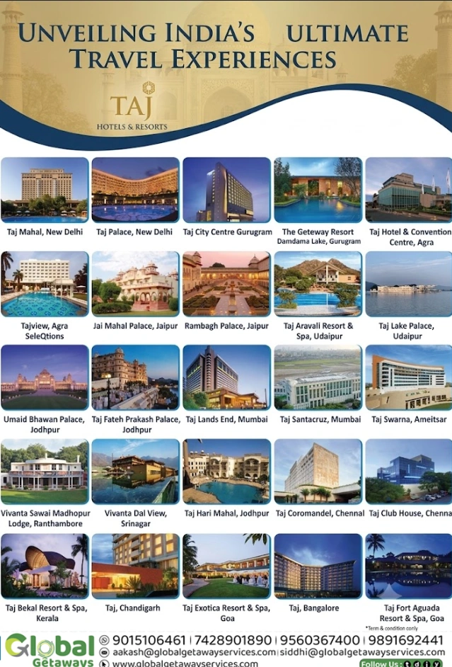 Taj Hotels Resorts Ultimate Luxury Travel Experiences – Global Getaways