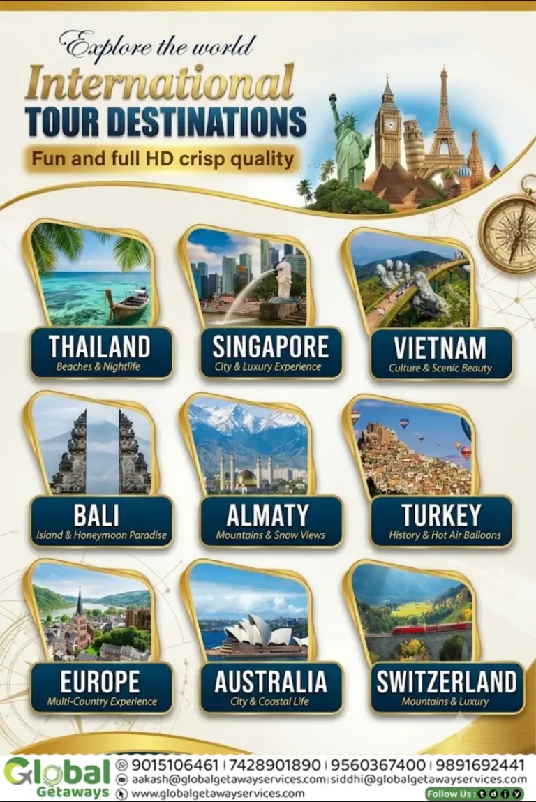 Planning an international holiday? From sun-soaked tropical beaches to snow-capped mountain peaks and historic European cities, we have custom packages tailored just for you!