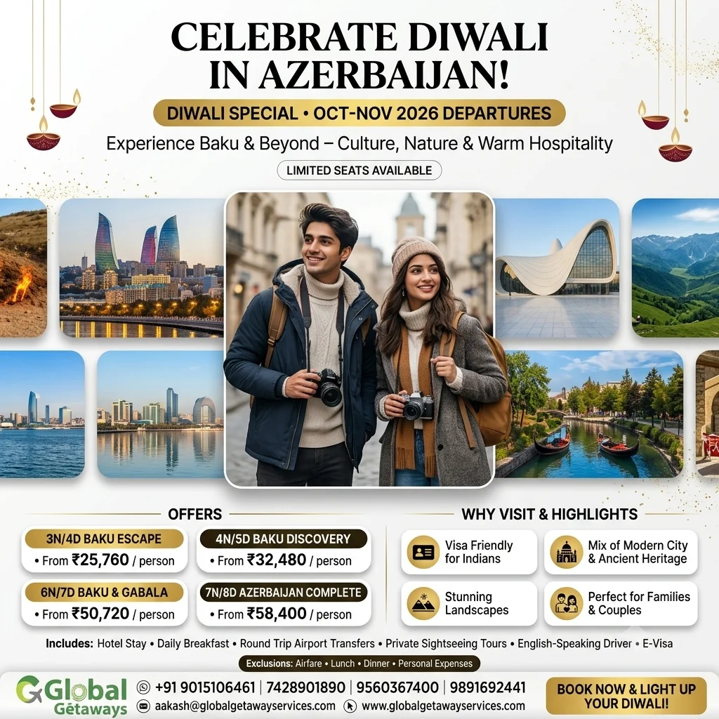 Azerbaijan Tour Package from Delhi: 4 Best Diwali Deals