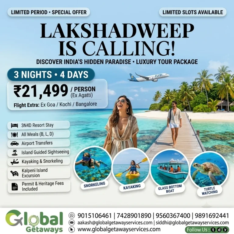 Lakshadweep Tour Package from Delhi: 4D Deal ₹21,499