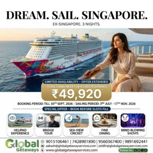 Singapore Cruise Package from Delhi: 3N Genting Dream Deal
