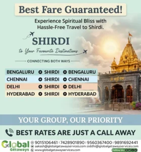 Shirdi Flight Package from Delhi: Direct Flights & 5-Star Stays 2 Shirdi Flight Package from Delhi with direct flights and luxury hotel stays by Global Getaways East Delhi