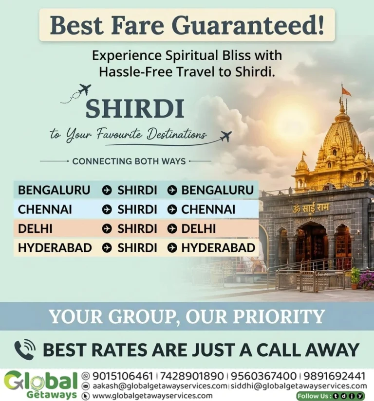 Shirdi Flight Package from Delhi: Direct Flights & 5-Star Stays