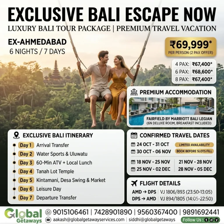 Bali Honeymoon Package from Delhi with Flight: 6N Deal