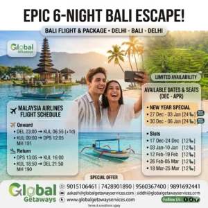 Bali Tour Package from Delhi with Flights: Best 6-Night Deal