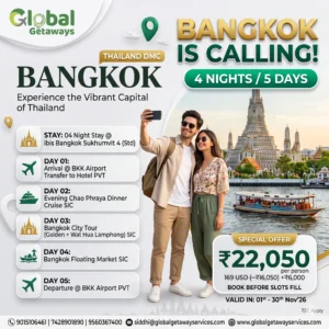 Bangkok Tour Package from Delhi: Best 4N/5D Deal @ ₹22,050