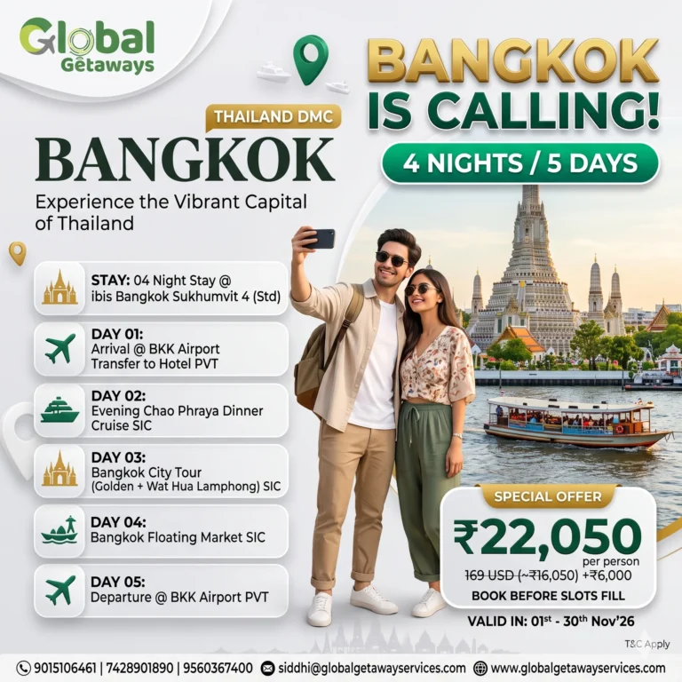 Bangkok Tour Package from Delhi: Best 4N/5D Deal @ ₹22,050