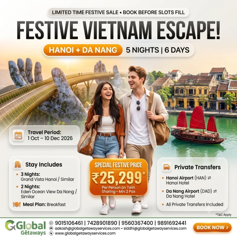 Vietnam Tour Package from Delhi: 5N Deal from ₹25,299