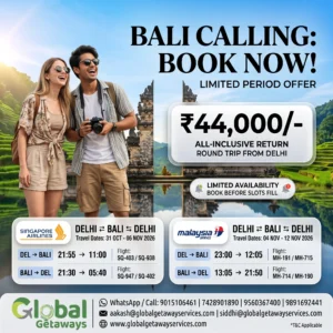 Delhi to Bali Flight Deals: Best Return Airfare @ ₹44,000