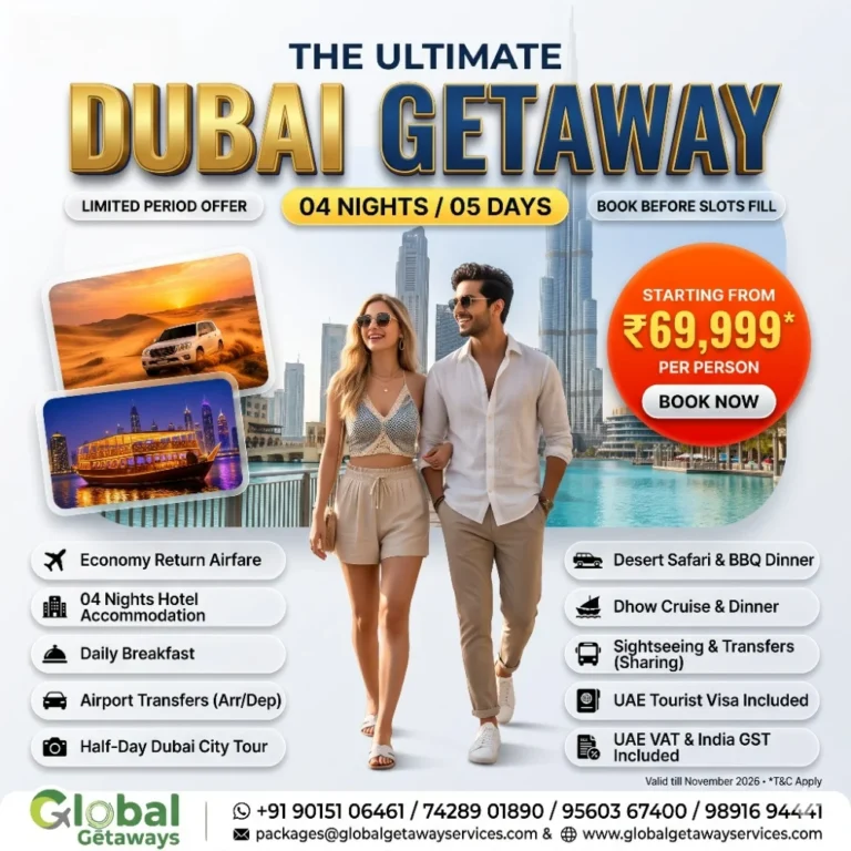 Dubai Tour Package from Delhi with Flights @ ₹69,999 Deal