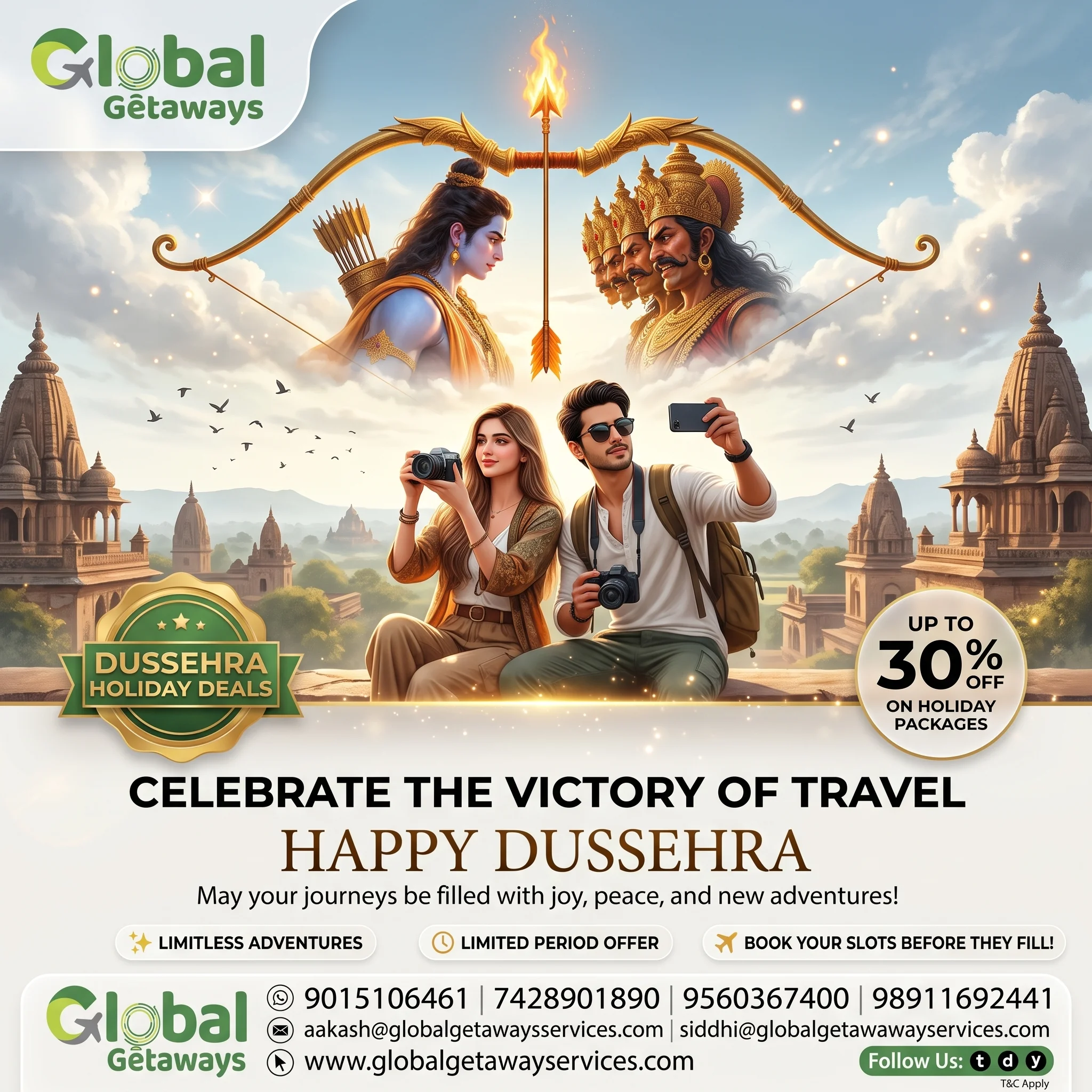 Dussehra Holiday Tour Packages from Delhi: Best 30% Off Deals
