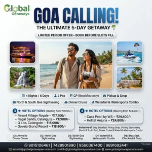 Goa Tour Package from Delhi: Best 5-Day Deal @ ₹17,200