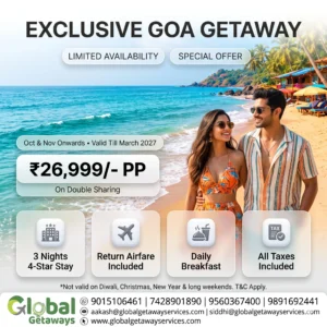 Goa Tour Package from Delhi with Flight: Best 4-Day Deal @ ₹26,999 2 Goa Tour Package from Delhi with Flight: Best 4-Day Deal @ ₹26,999