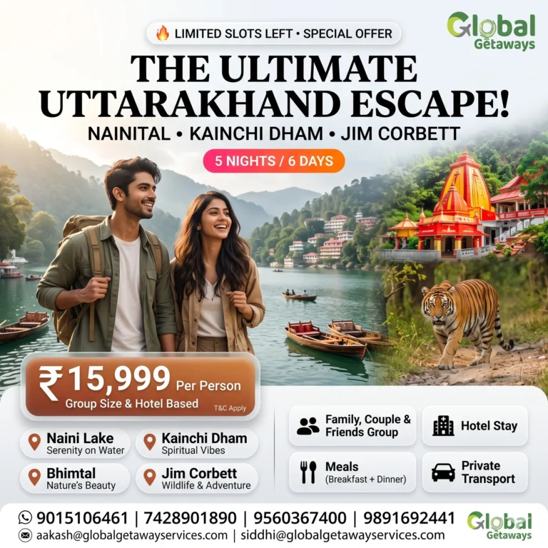 Nainital Jim Corbett Tour Package from Delhi: Best 6-Day Deal
