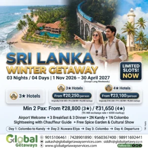 Sri Lanka Tour Package from Delhi: Best 4-Day Deal @ ₹20,250