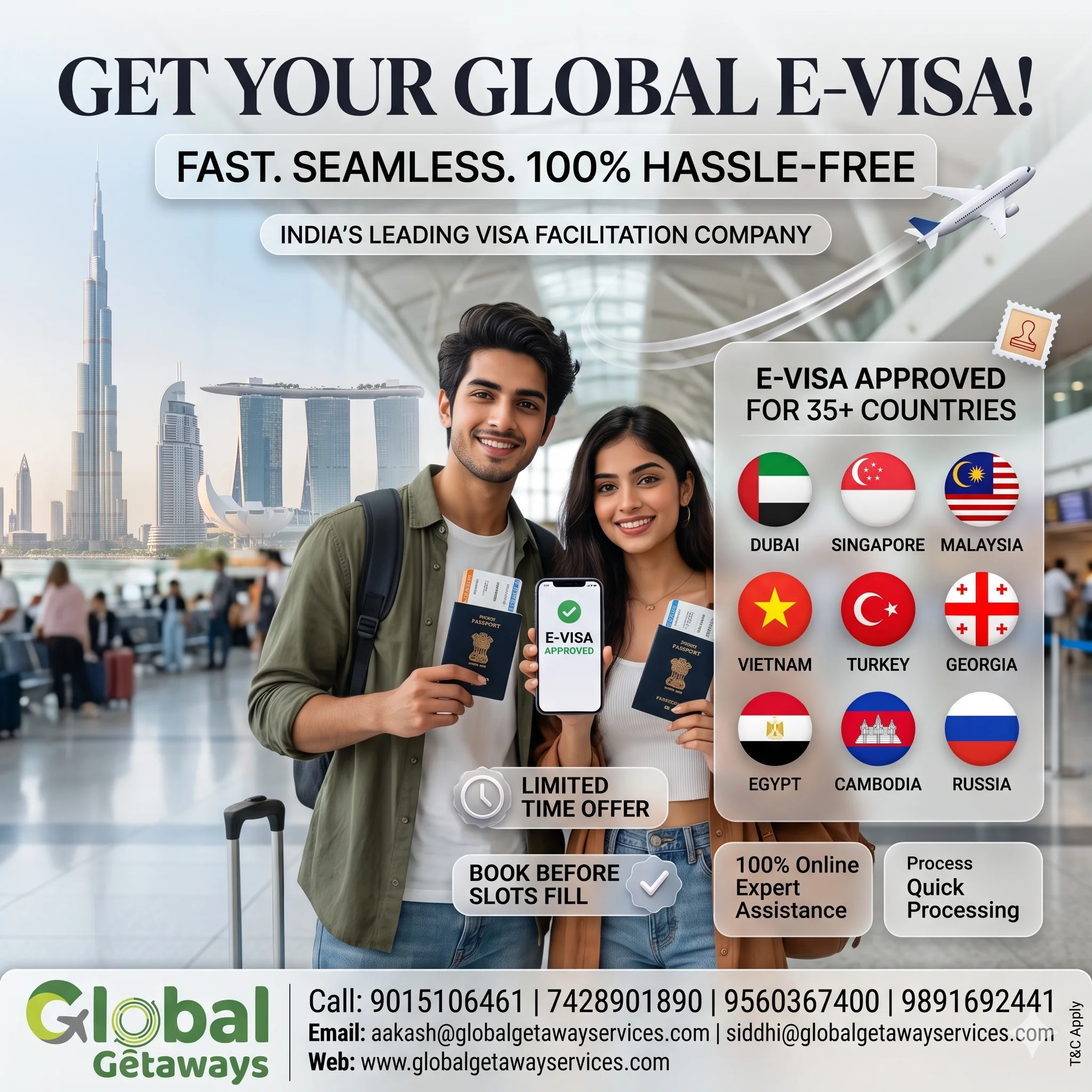 E-Visa Services in Delhi: Fast Approval for 35+ Countries 1 E-visa services in Delhi: Fast online tourist visa approval for Dubai, Singapore, Vietnam, Turkey & 35+ countries. Ministry approved. Apply on WhatsApp now!