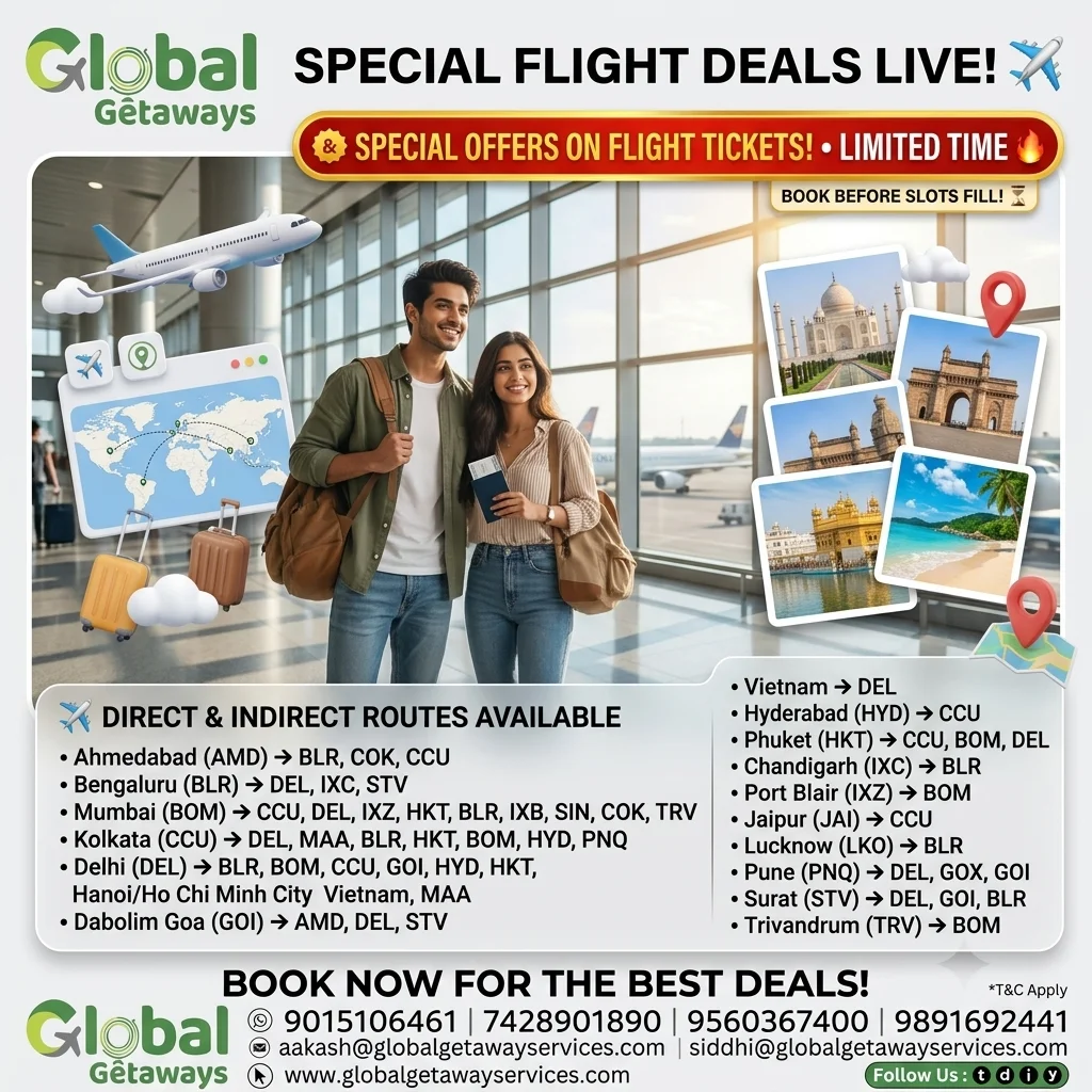 Special Flight Deals from Delhi: Live Group Airfare 2026 1 Special Flight Deals from Delhi: Live Group Airfare 2026