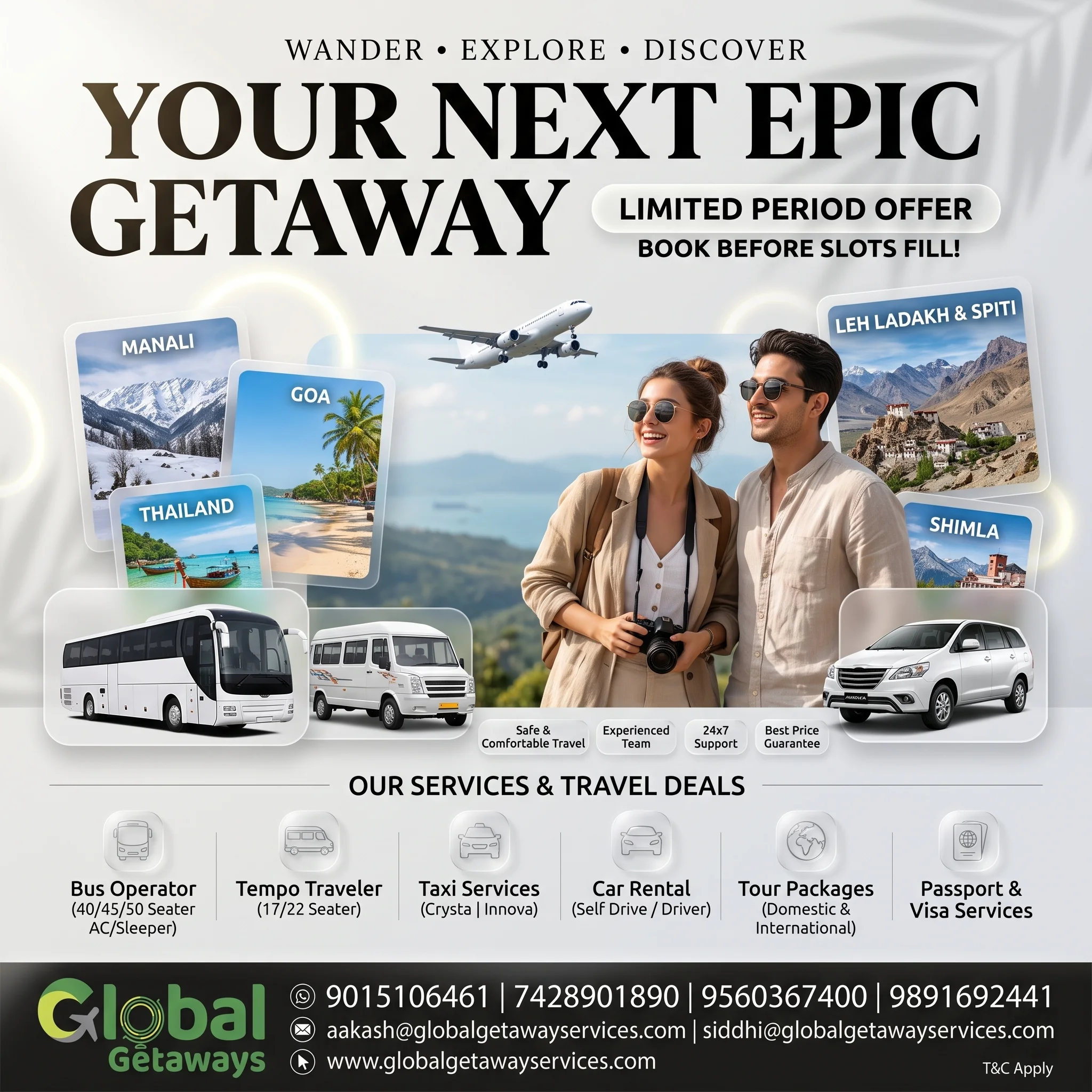 Tour and Travel Agency in Delhi: Best 6-in-1 Holiday Deals